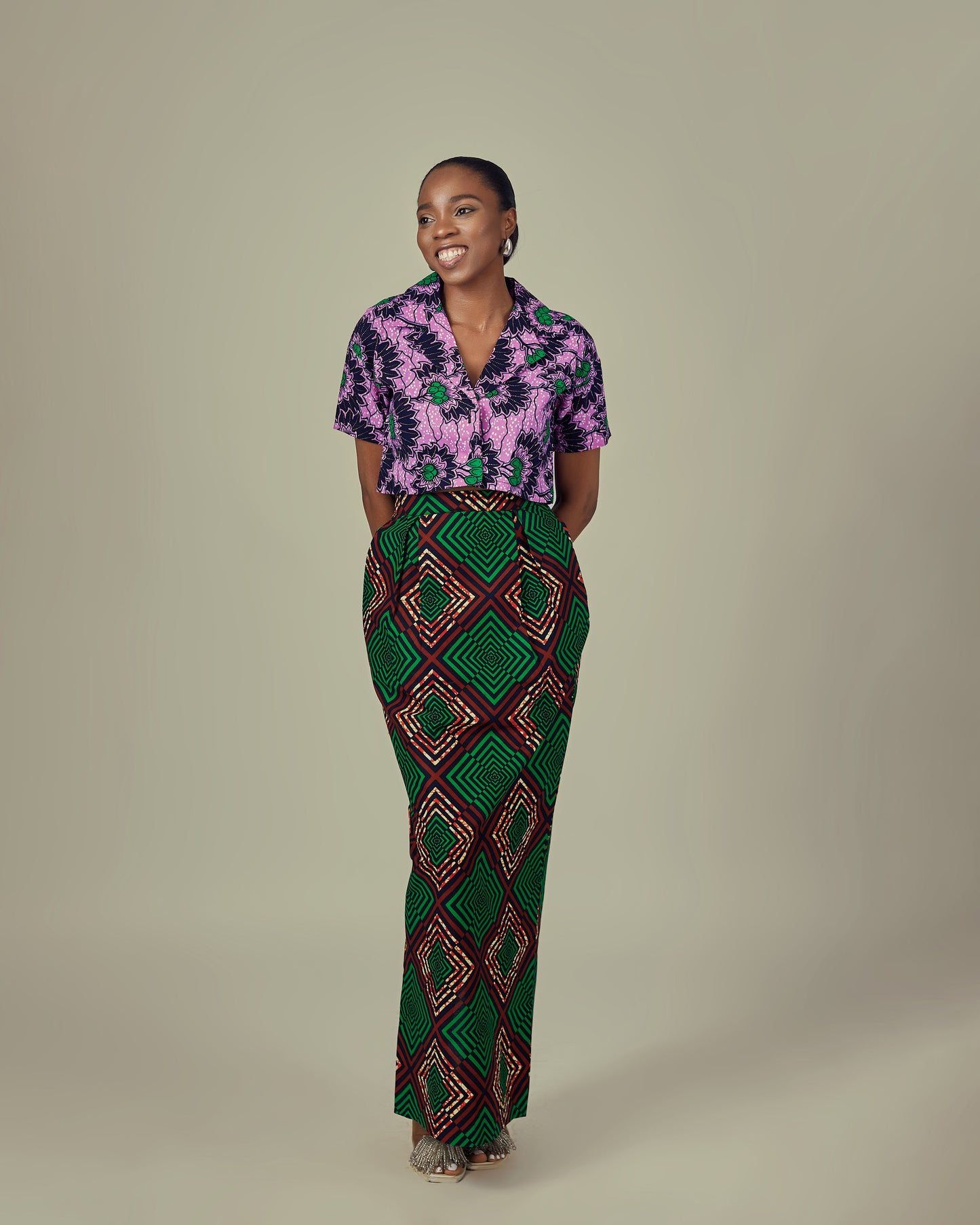 MIXED PRINT SKIRT SET