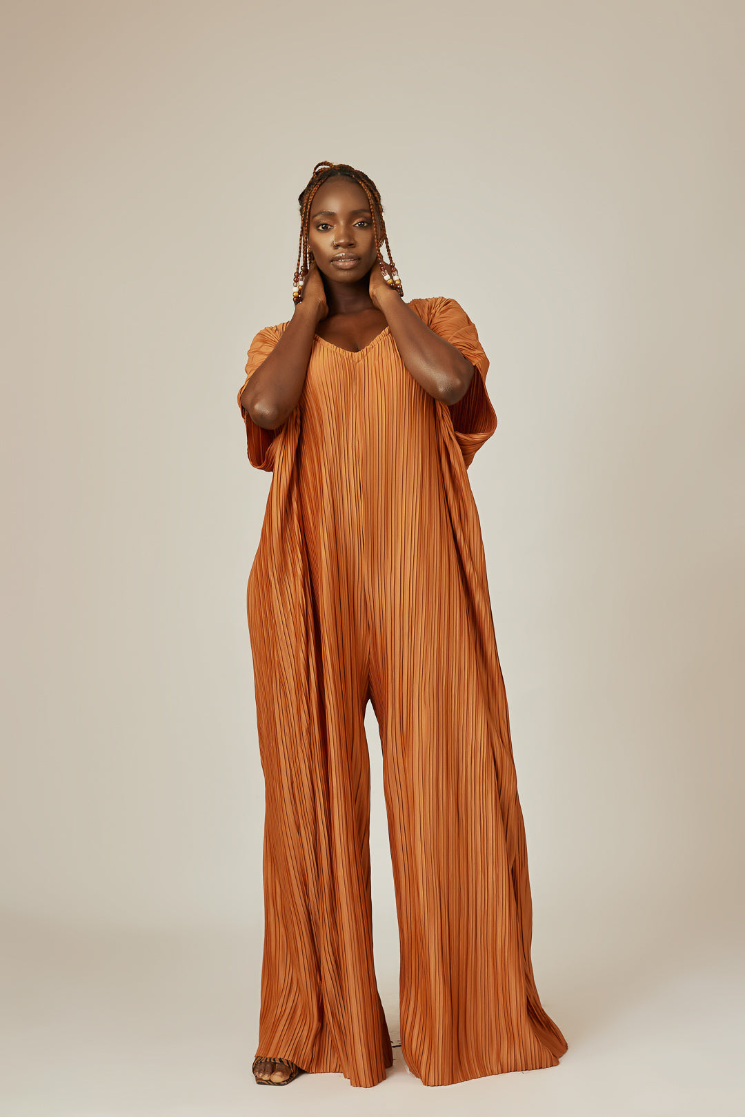 PLEATED JUMPSUIT