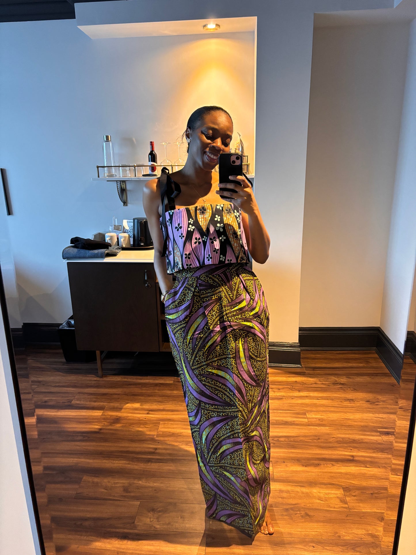 MIXED PRINT SKIRT SET