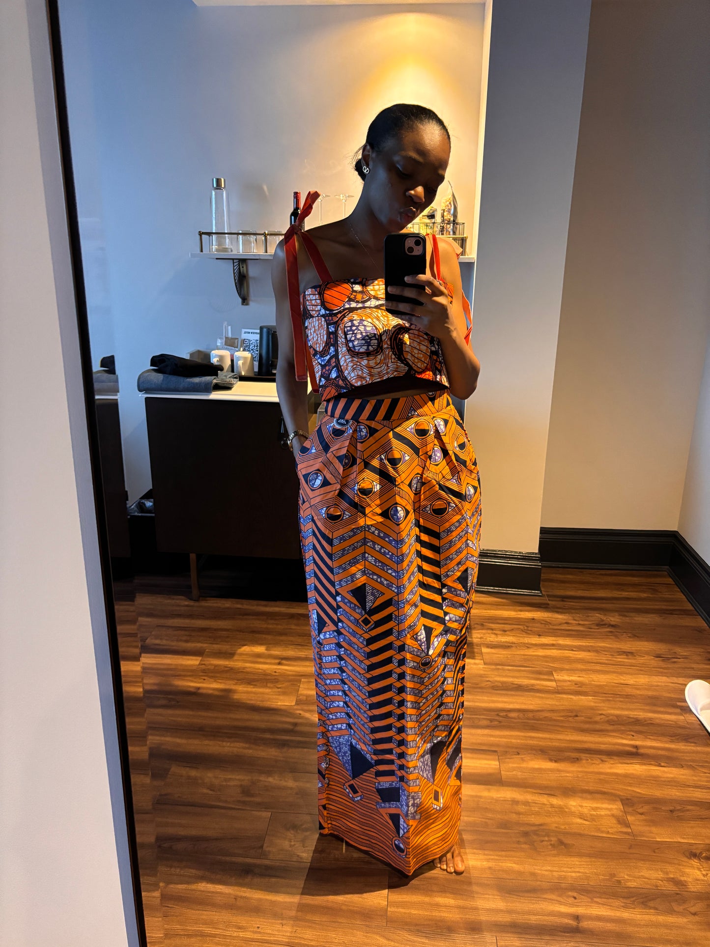 MIXED PRINT SKIRT SET