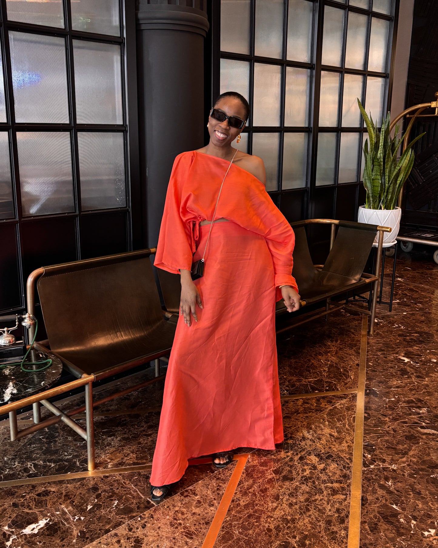 LINEN CROP BUBA & MAXI SKIRT