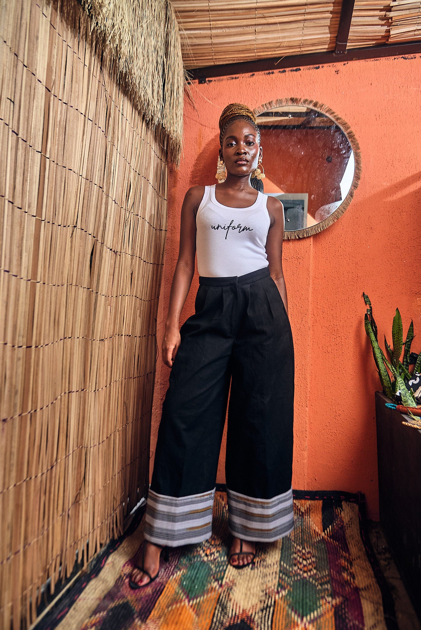 UNIFORM RIBBED TANK TOP