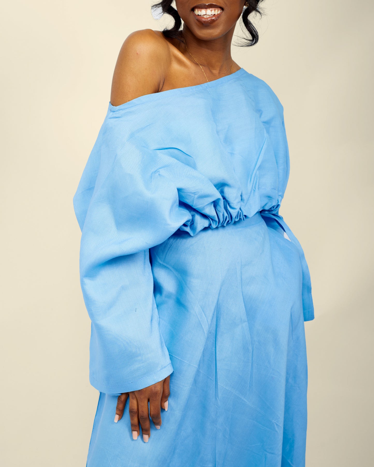 LINEN CROP BUBA & MAXI SKIRT