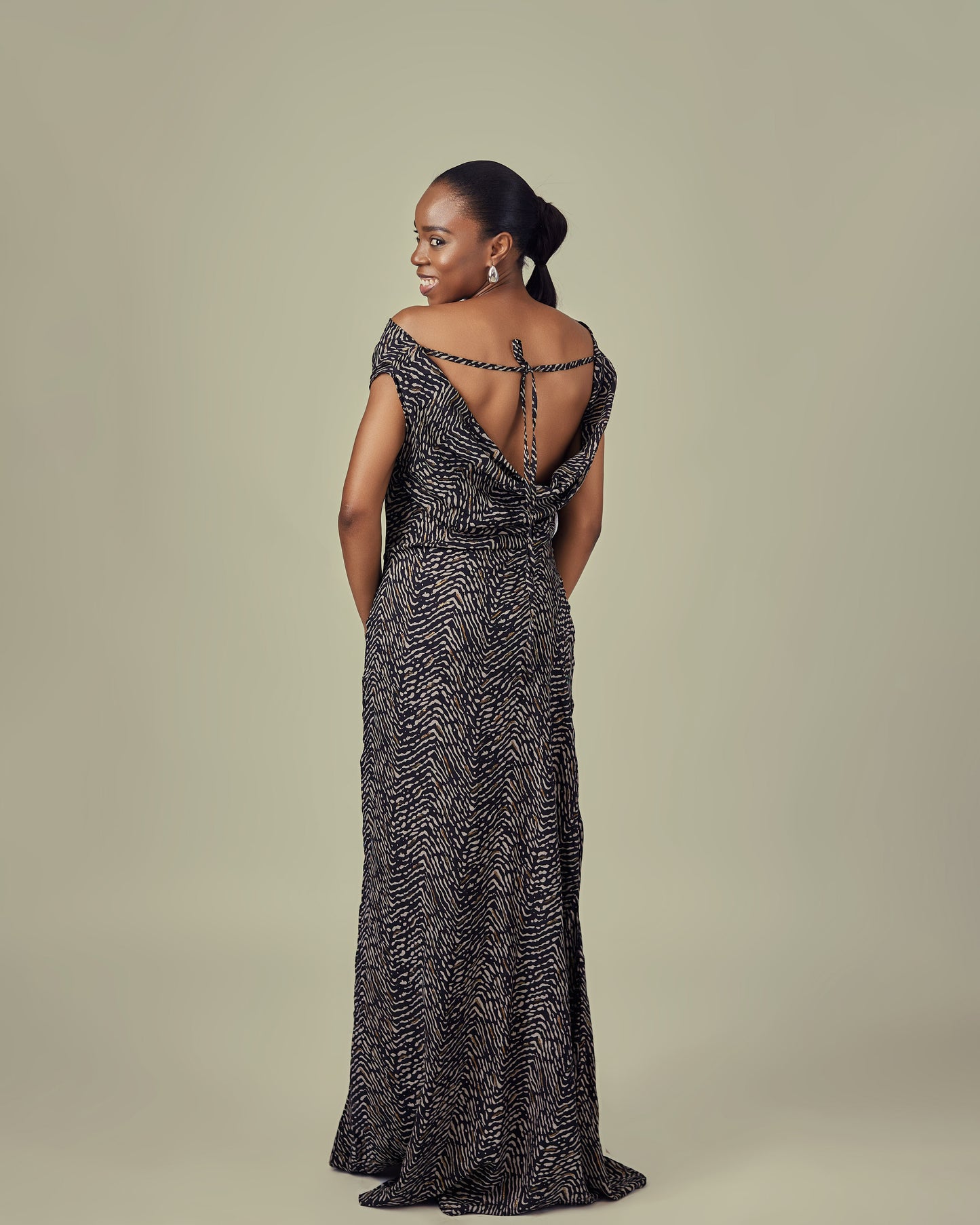 COWL NECK DRESS