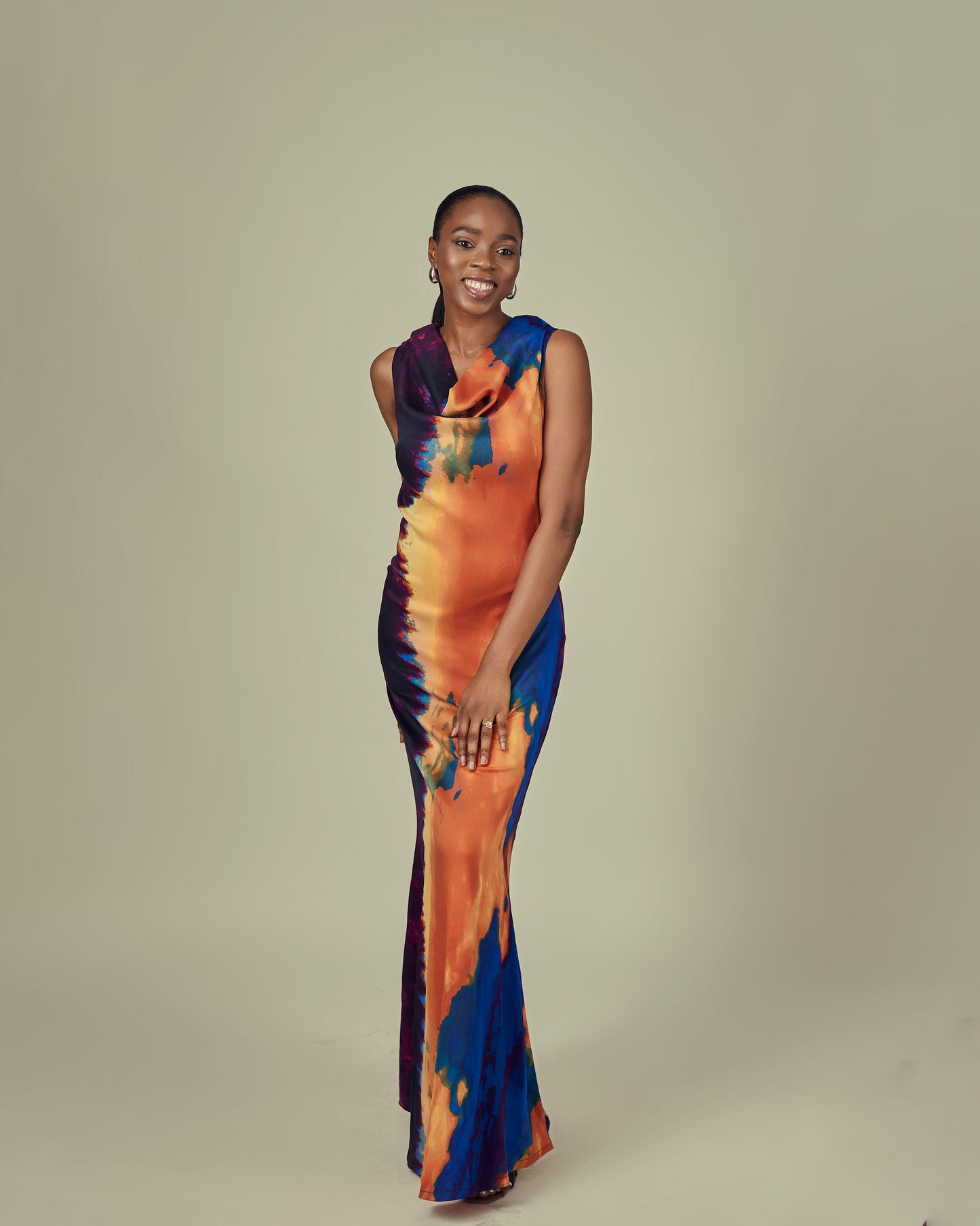COWL NECK DRESS