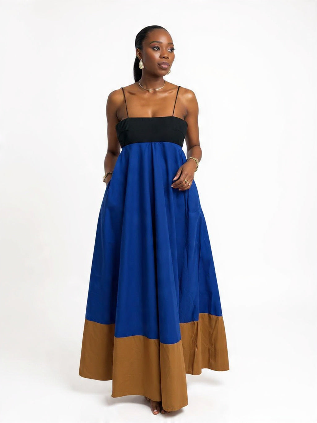 FLARED MAXI DRESS