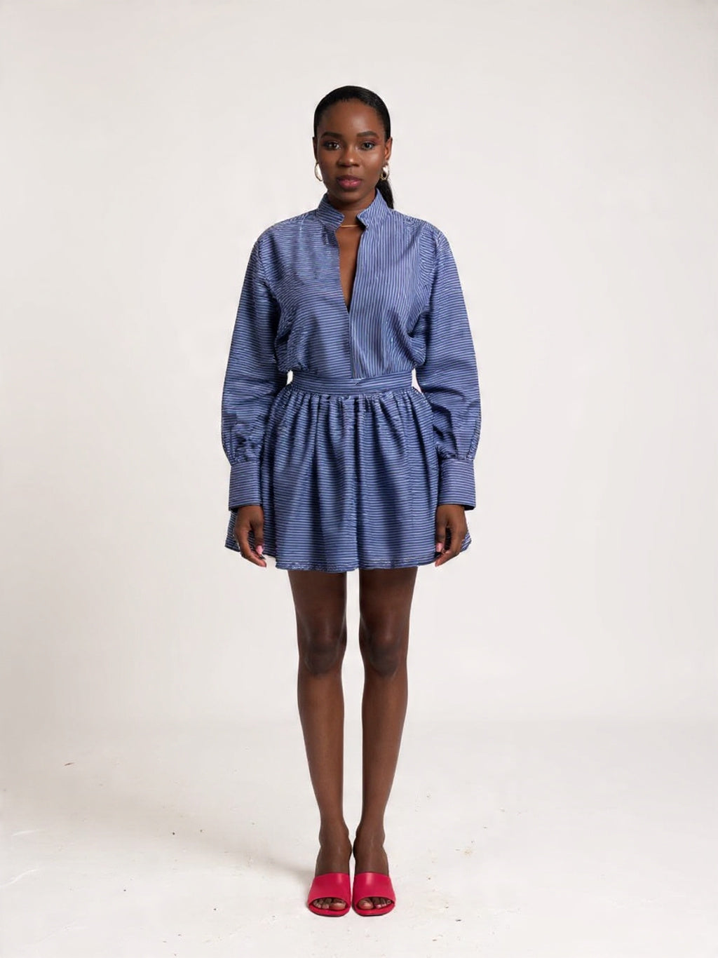 STRIPE MINI SKIRT SET