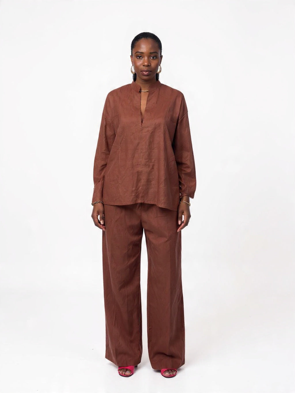 LINEN TUNIC PANT SET