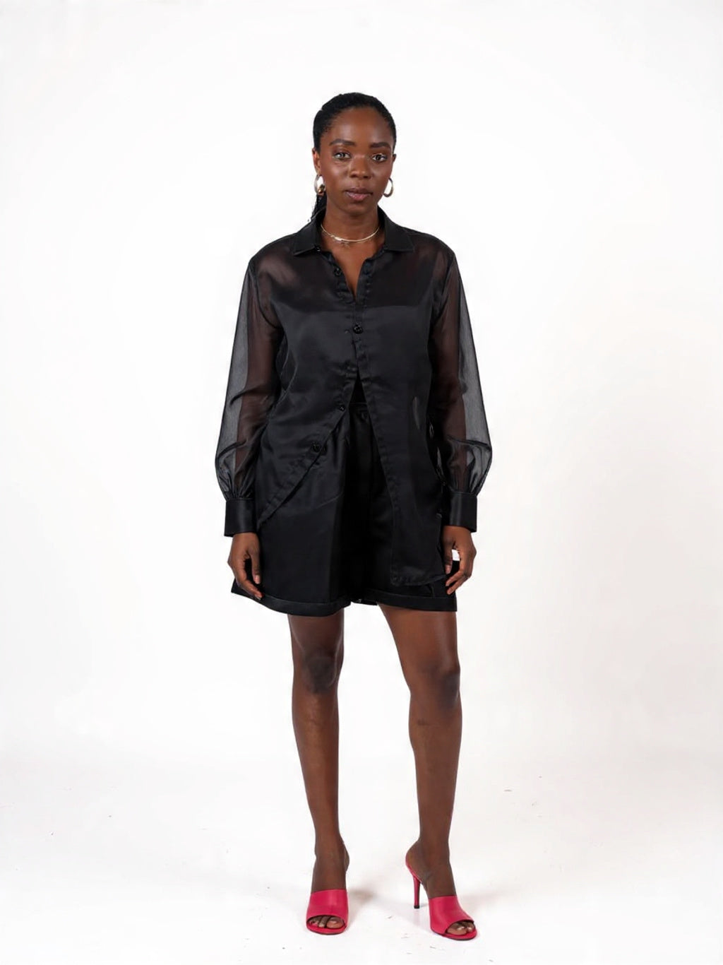 ORGANZA MIKADO 3-PIECE SHORT SET