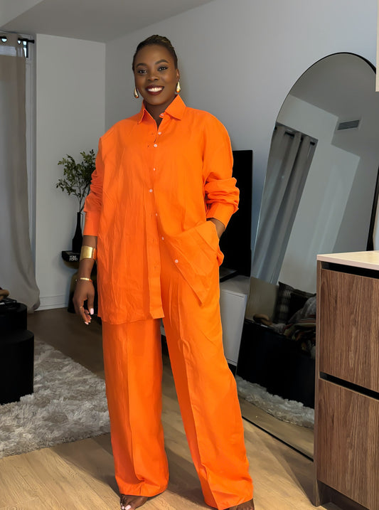 LINEN TROUSER SET (RTS)