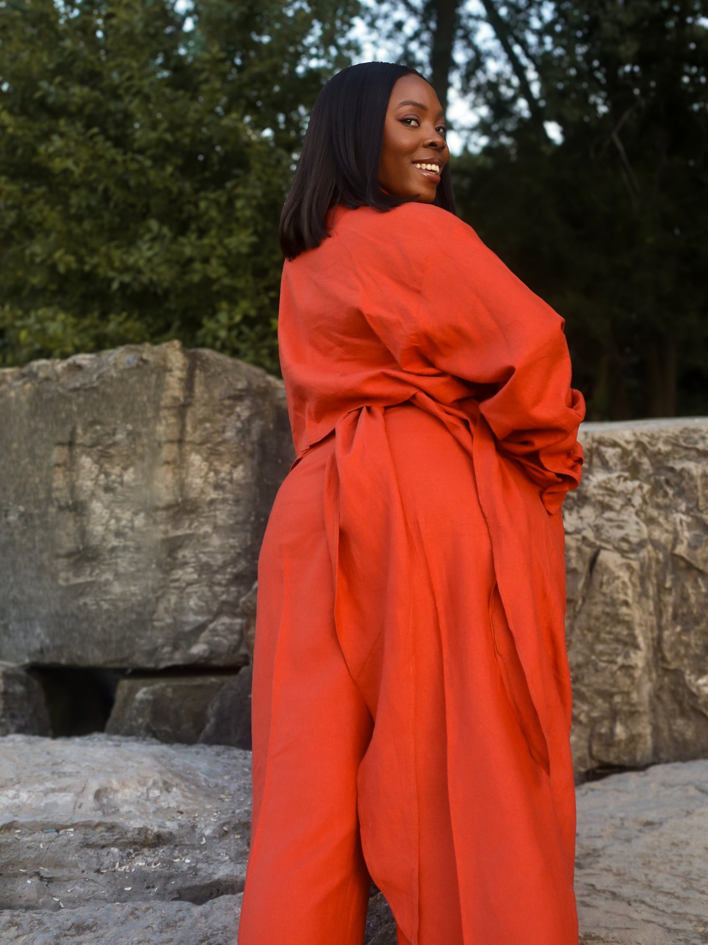 LINEN TIE BACK SET