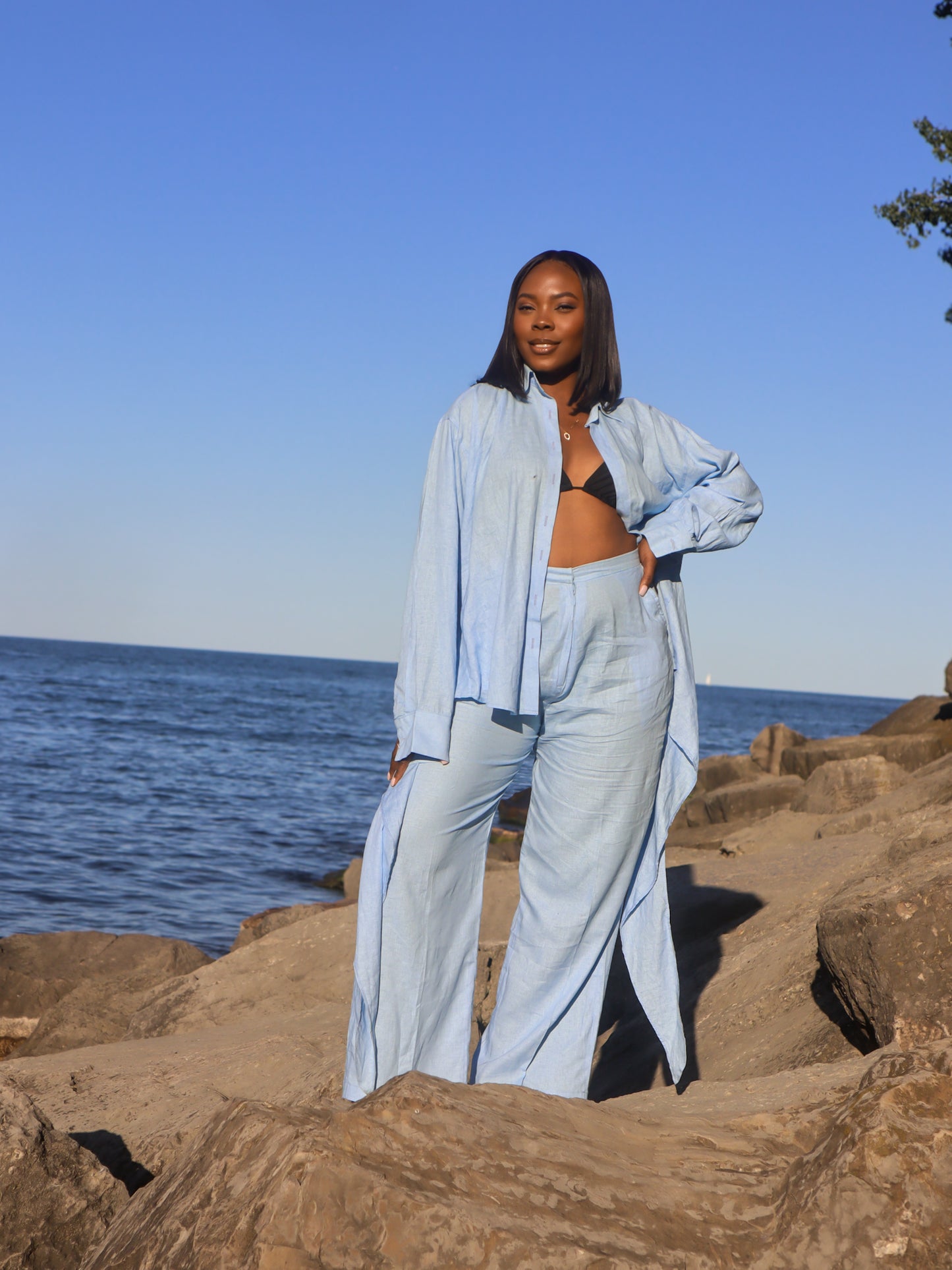 LINEN TIE BACK SET