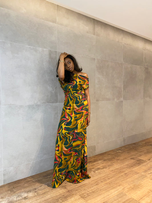 COWL NECK DRESS (RTS)