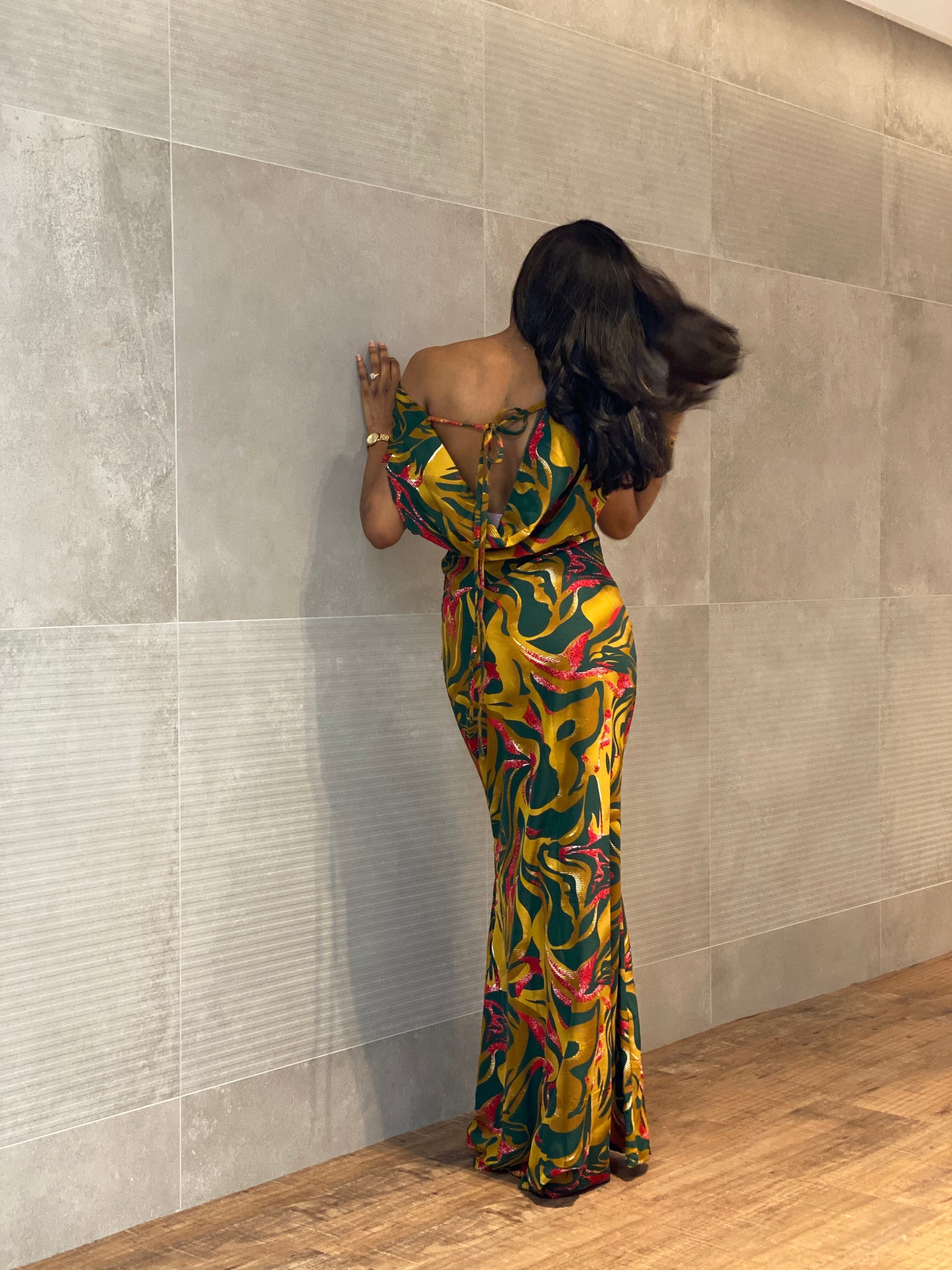 COWL NECK DRESS (RTS)