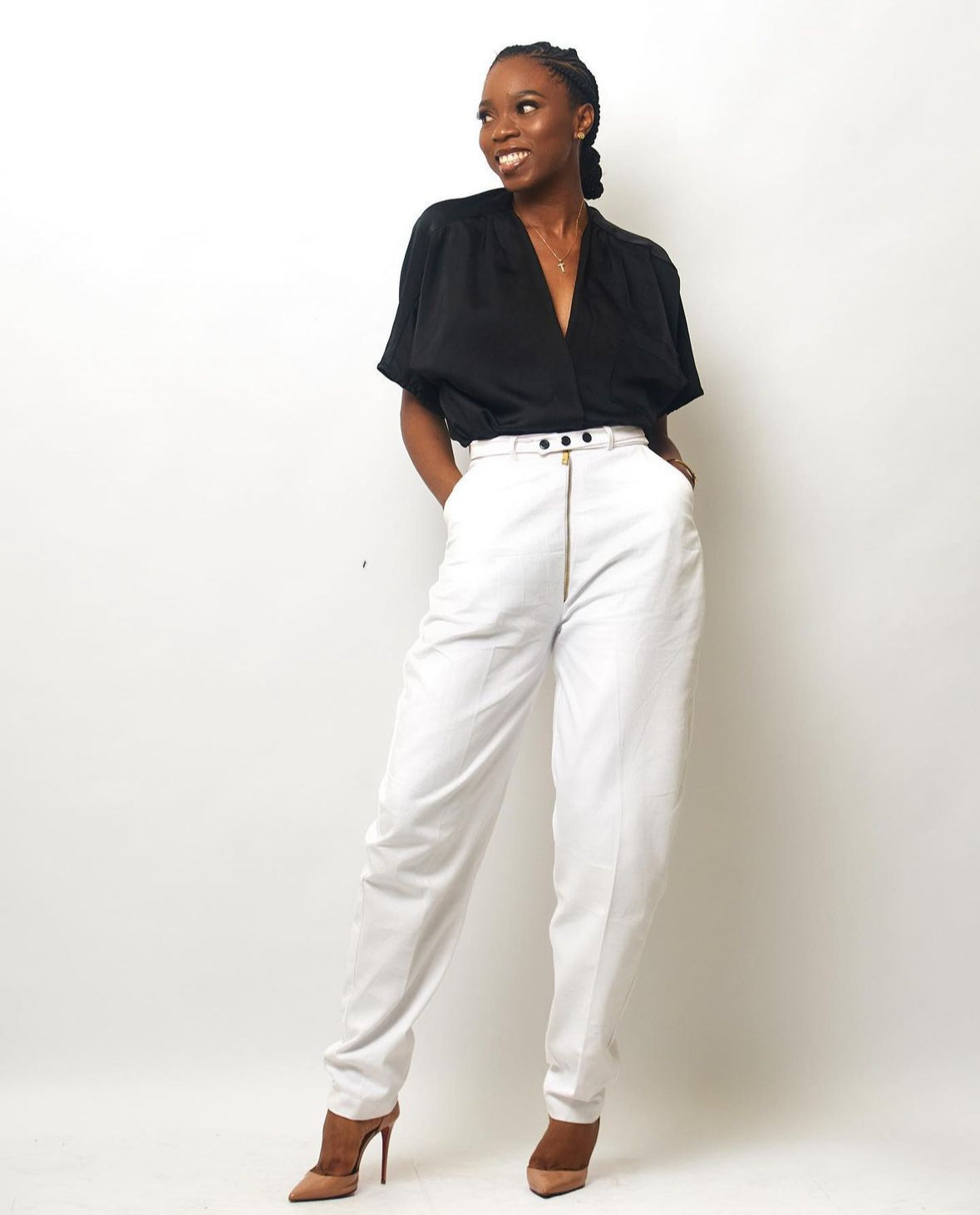 DETACHABLE BELT TROUSER