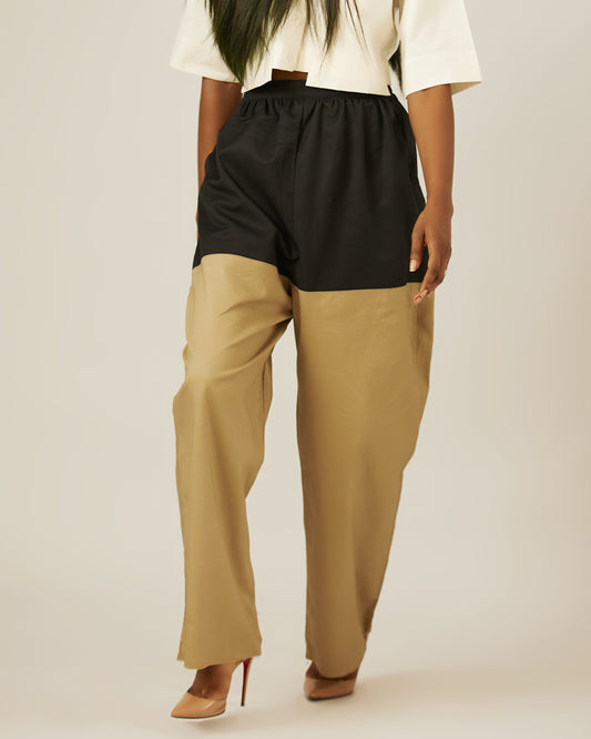 GATHERED TROUSER