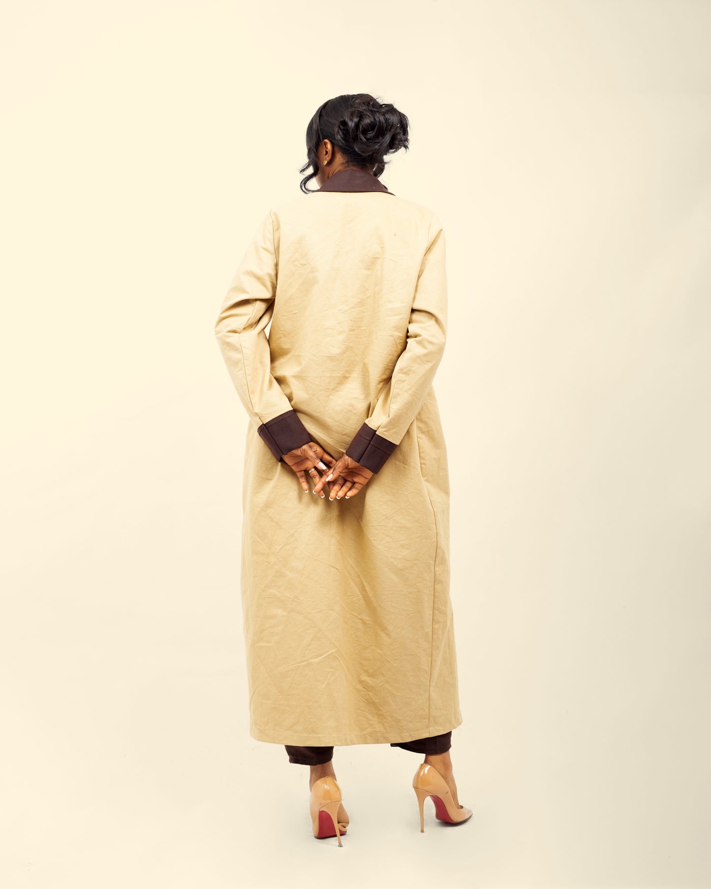 CHINO ASO-OKE JACKET DRESS