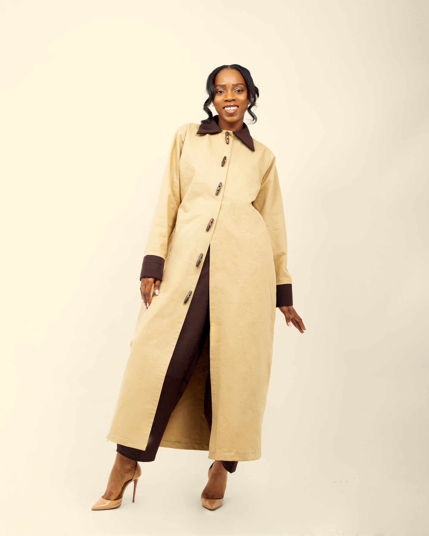 CHINO ASO-OKE JACKET DRESS